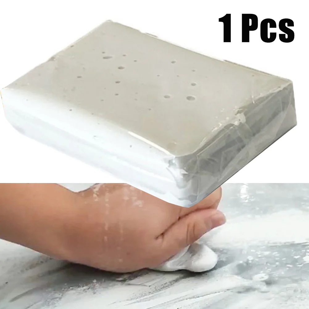

1PCS White Car Wash Mud Clay Cleaning Bar Car Detailing Waxing Polish Treatment Fine Grade Cleaning Agent Polish Restore Brushes