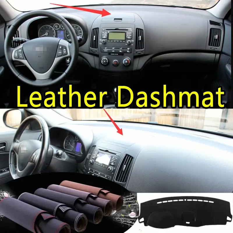 

For Hyundai I30 Elantra Touring 2007 2008 2009 2012 Leather Dashmat Dashboard Cover Dash Mat Sunshade Carpet Custom Car Styling