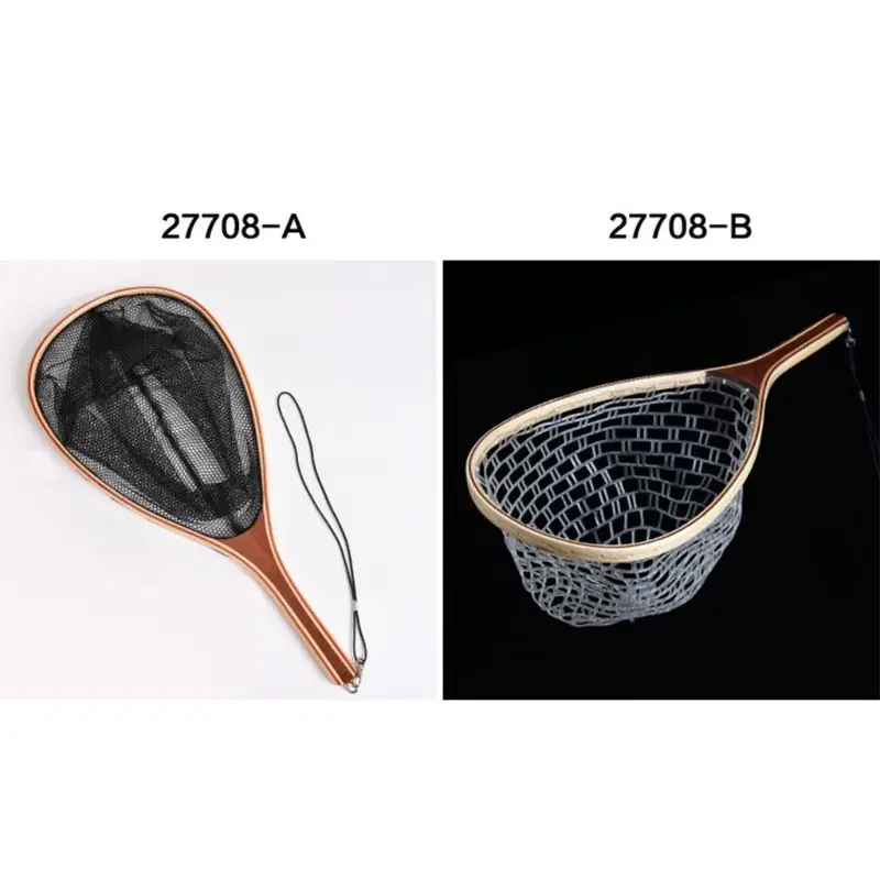 

Practical Rubber Fishing Gear Export Supplies Fly Fishing Hand Weaving Net Gift R66E