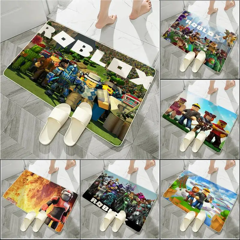 

Коврик Roblox для кухни, спальни, гостиной, коврик для входной двери, домашний Коврик для прихожей, напольный коврик для ванной, нескользящий ко...