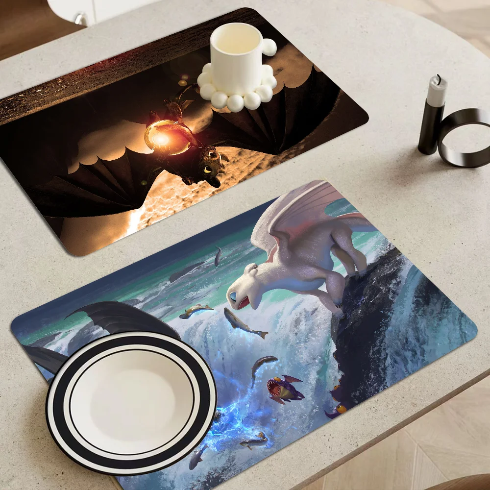 Кофейный коврик с надписью How To T-Train Your D-Dragon