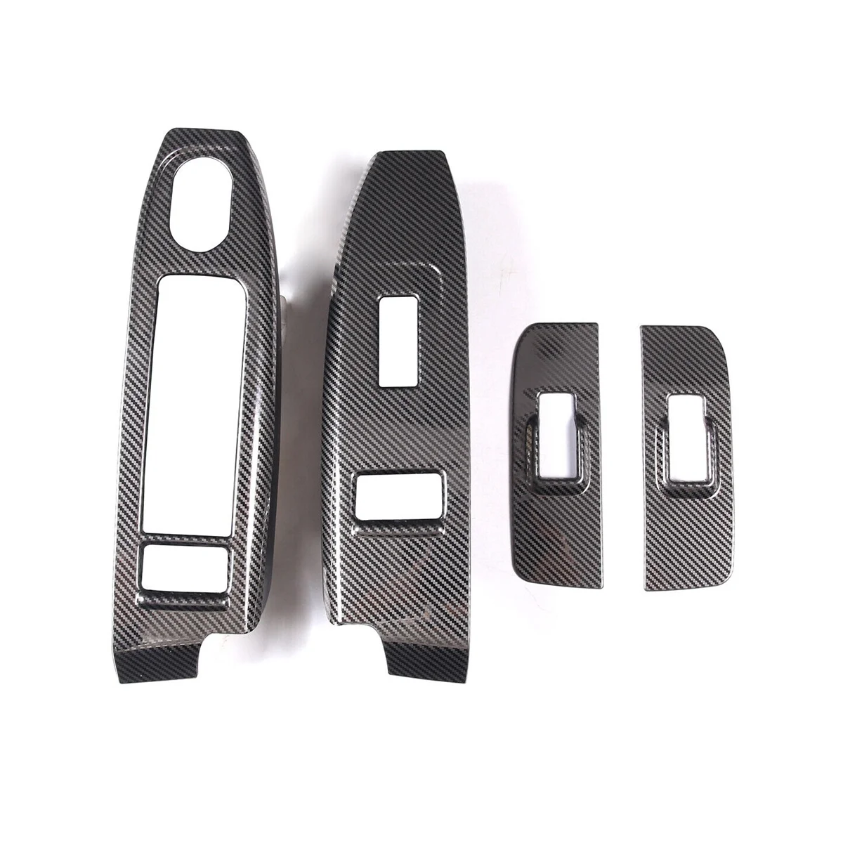 

For H3 2005-2007 Stainless Steel Carbon Car Door Window Glass Lift Switch Frame Cover Trim Sticker