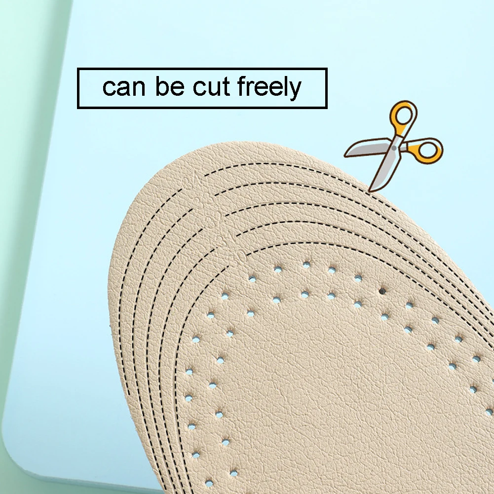 Leather Children Shoes Insoles Cuttable Ultralight Boys Girls Sport Shoes Pads Soft Anti Slip Breathable Healthy Kids Pads