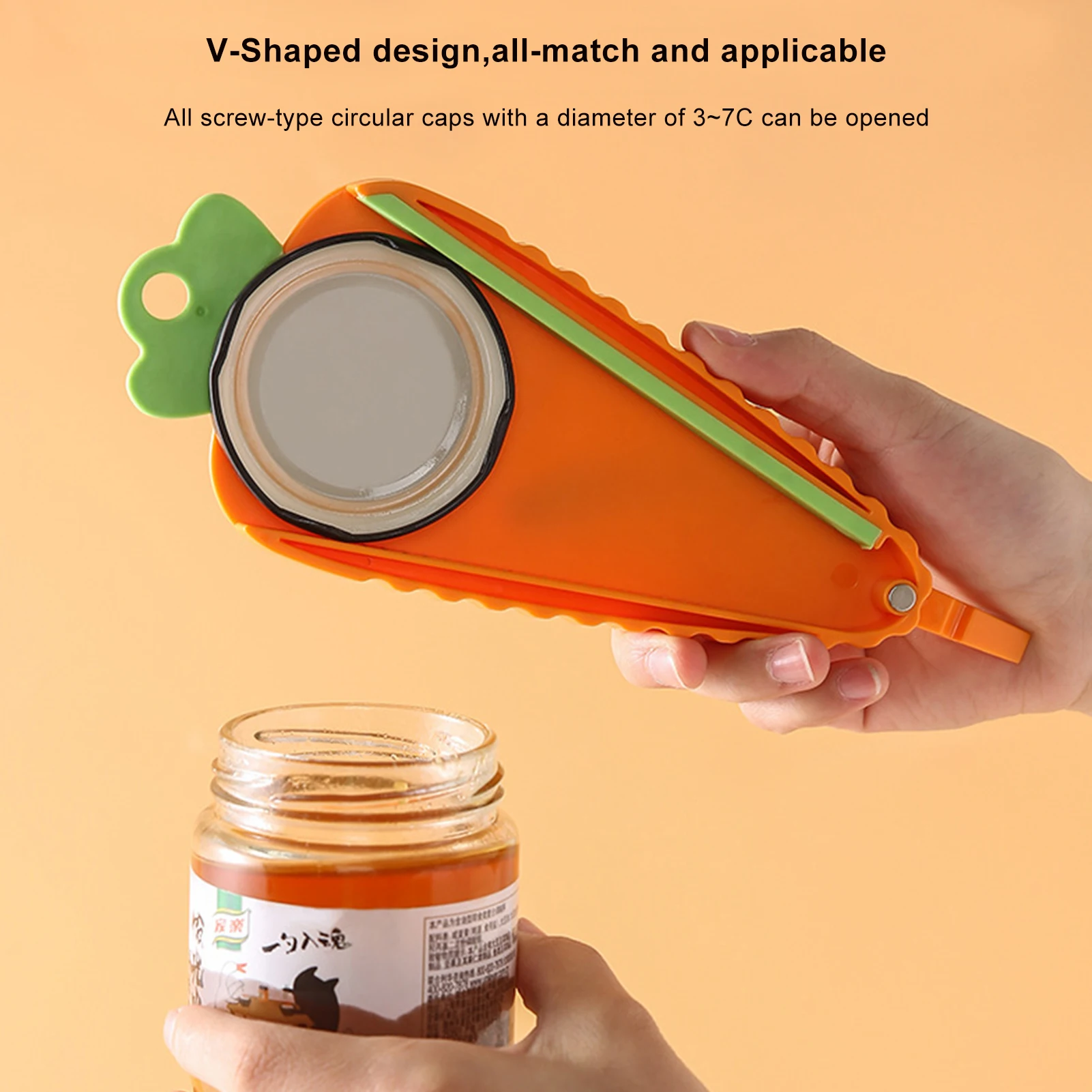 

Bottle Opener Carrot Shape Beer Openers Food-Safe Smooth Edge Can Opener Attached To Refrigerator For Easy Storage To Avoid Loss