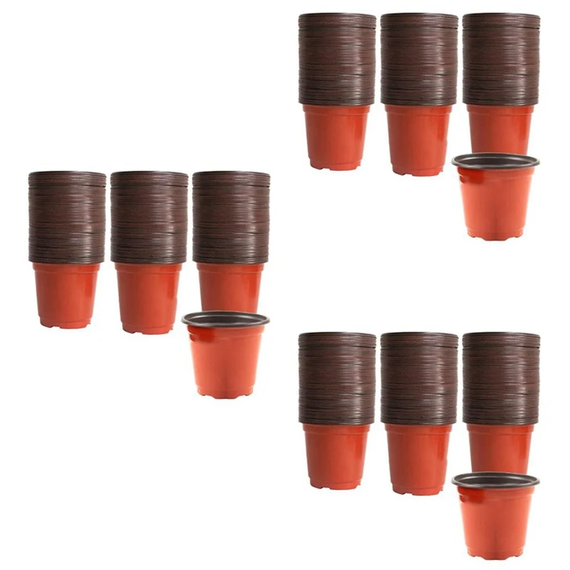 450Pcs 10X9cm Plant Nursery Nursery Pots Round Small Flower Pots One-Time Thickened Succulent Planting Bracket