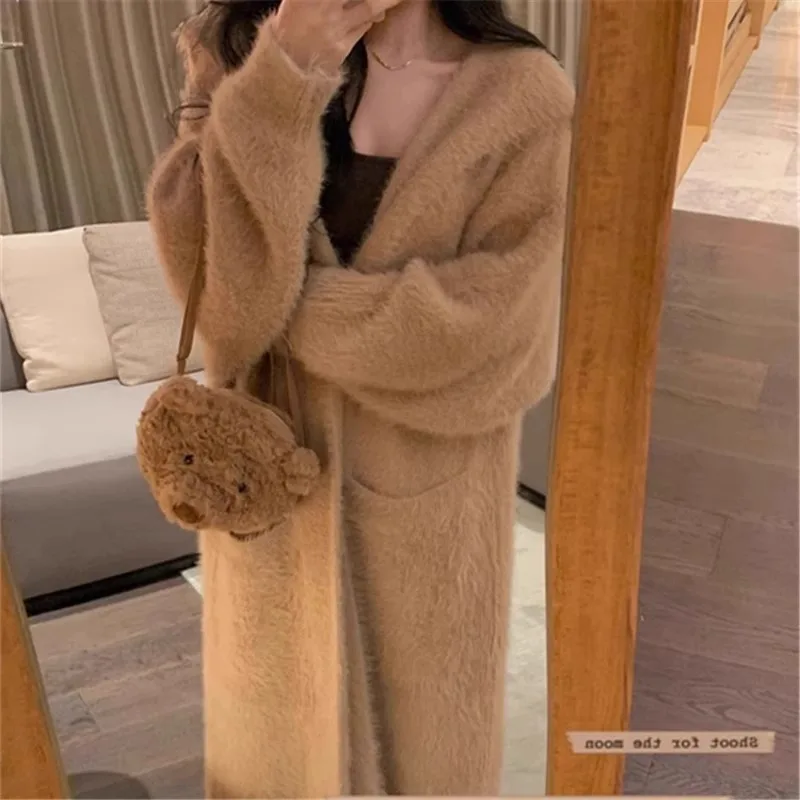 Высококачественный длинный свободный кардиган Maillard для женщин свитер с