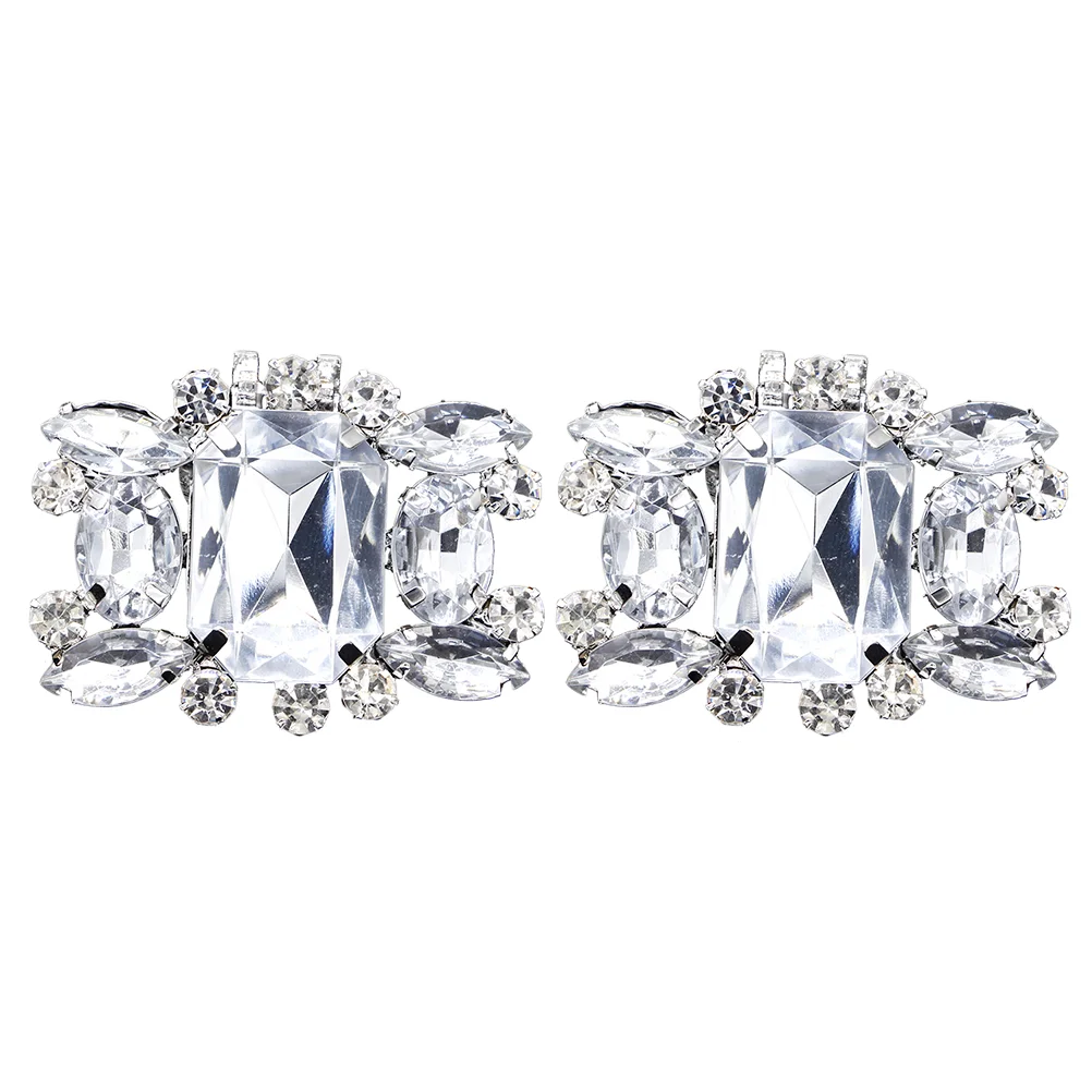 

1 Pair Shoe Clips Wedding Decorative Shoes Clips Bridal Shoe Buckles Rhinestone Shoe Clips Bridal Shoe Buckles Clips for and