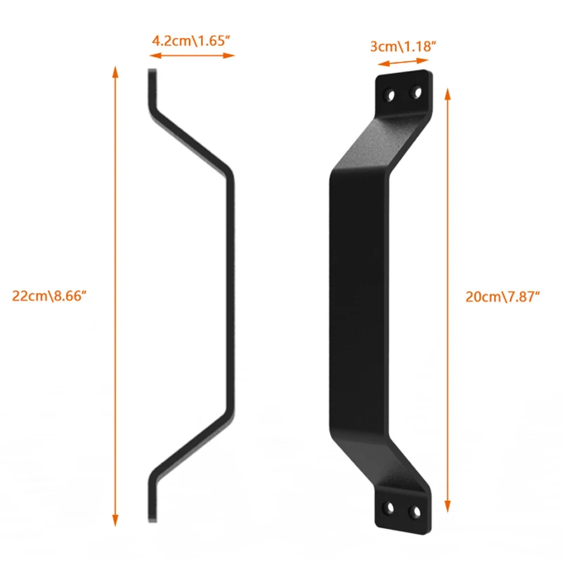 Ручка двери сарая 8 дюймов простой набор ручек для ворот деревянных заборов
