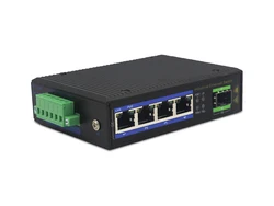 unmanageable outdoor 4 port ethernet over fiber 5 port industrial network switch PoE