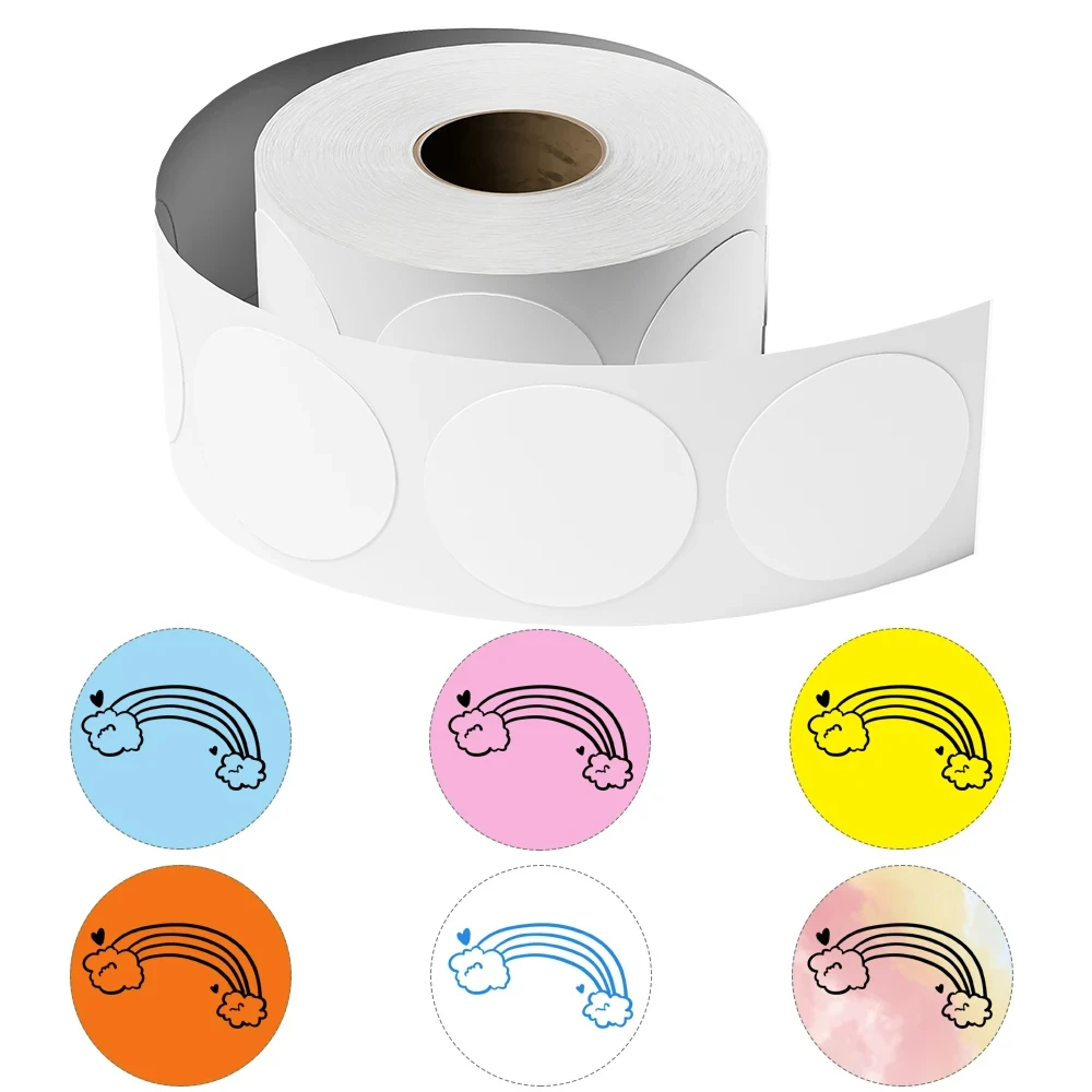 Phomemo Pm241 Pm246 D520 344 Круглые Термонаклейки Для Этикеток 2 Дюйма 750 Листов