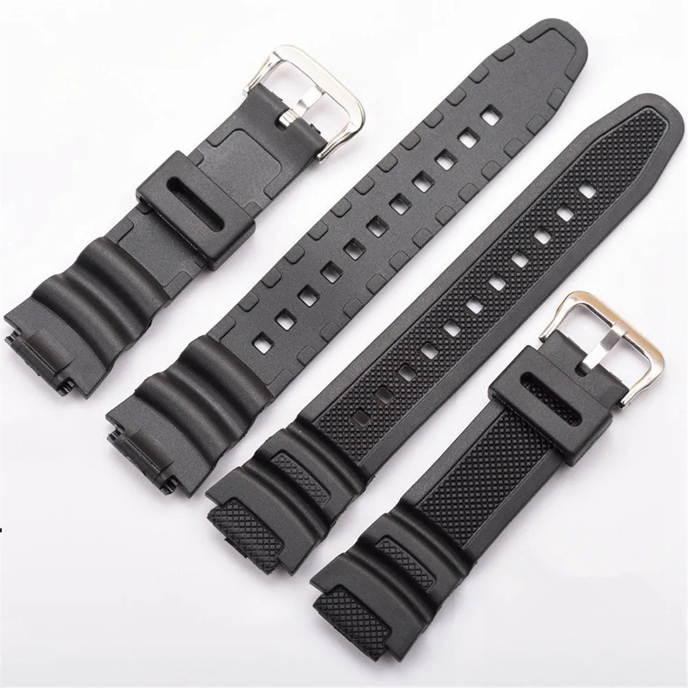 18mm Watch Band for Casio AQ-S810W AE-1000W AE-1200/1300 SGW-300 Strap Men Camouflage Silicone Rubber Wrist Bracelet Accessories