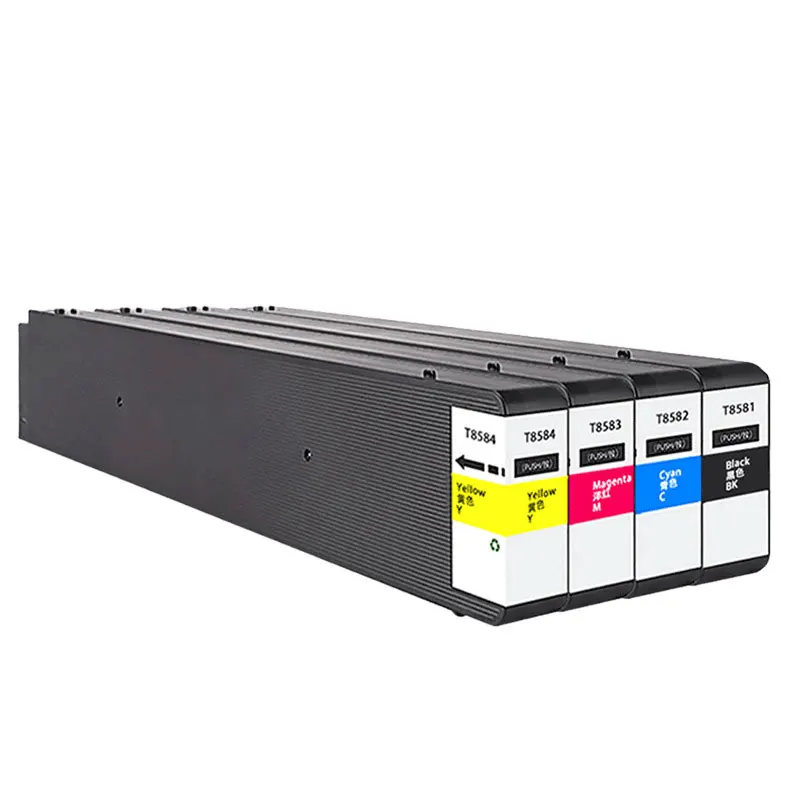

Compatible Pigment Ink Cartridge For Epson T858 T8581 T8582 T8583 T8584 WorkForce Enterprise WF-C20590 WF-C20590 D4TWF Printer