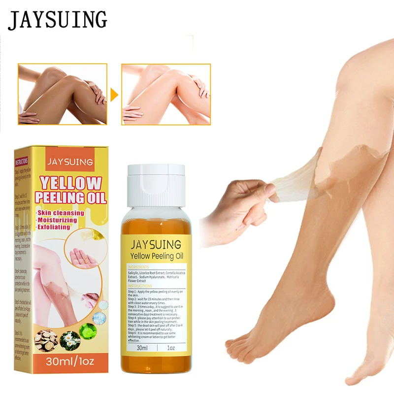 

Body Exfoliation Yellow Peeling Oil Bleaching Dark Skin Remove Arm Knee Legs Melanin Brightening Whitening Beauty Skin Care 30ml