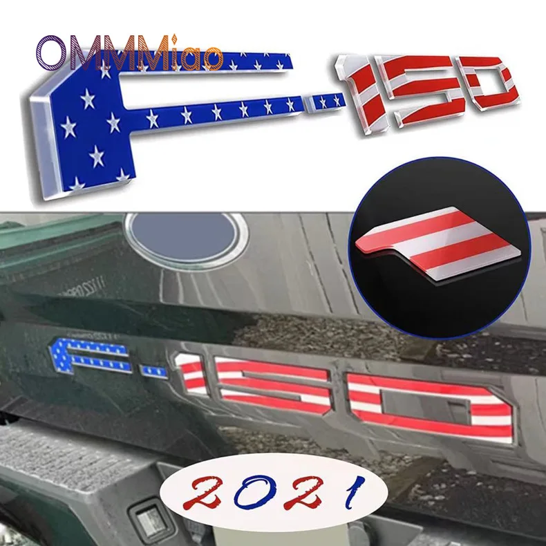 

2021 Ford F150 tail box sticker F150 truck sticker ABS tail box groove sticker tailgate emblem TRUNK car stickers and decals