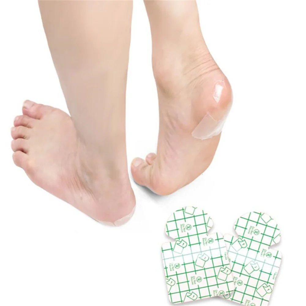 

Hot 2/5/10/30pcs Ultra-thin PU Film Heel Foot Care Stickers Moisturizing Water Supplement Anti-Cracked Repair Dry Skin Patch