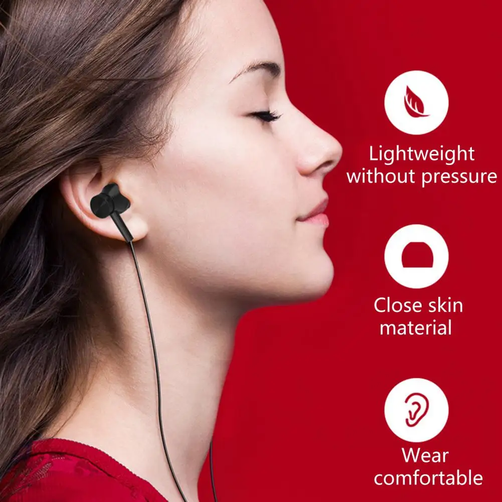 

Wired Earbud Fevers Sound Effect Powerful Bass Ergonomic 3.5mm Stereo Sports In-ear Earbud for Running