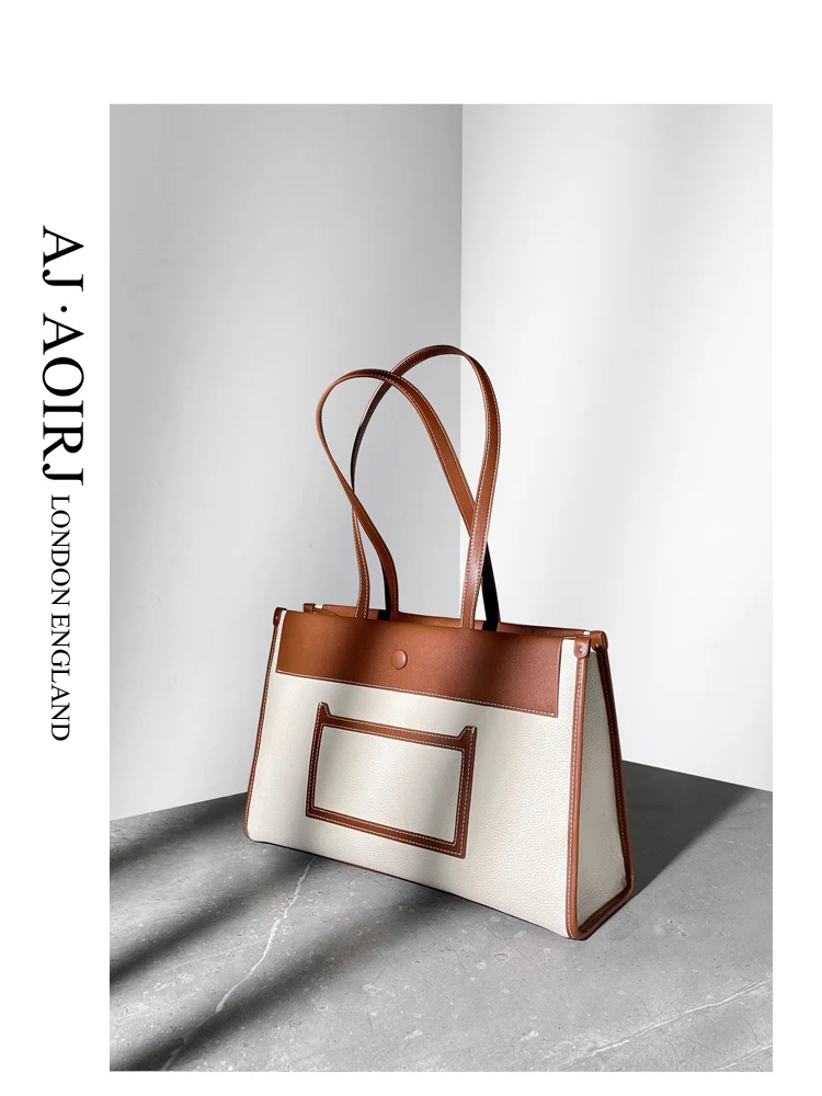 

2022 Cow Leather Underarm Bag Women's Large Capacity Tote Bag Single Shoulder Bag Quality Women's Bag