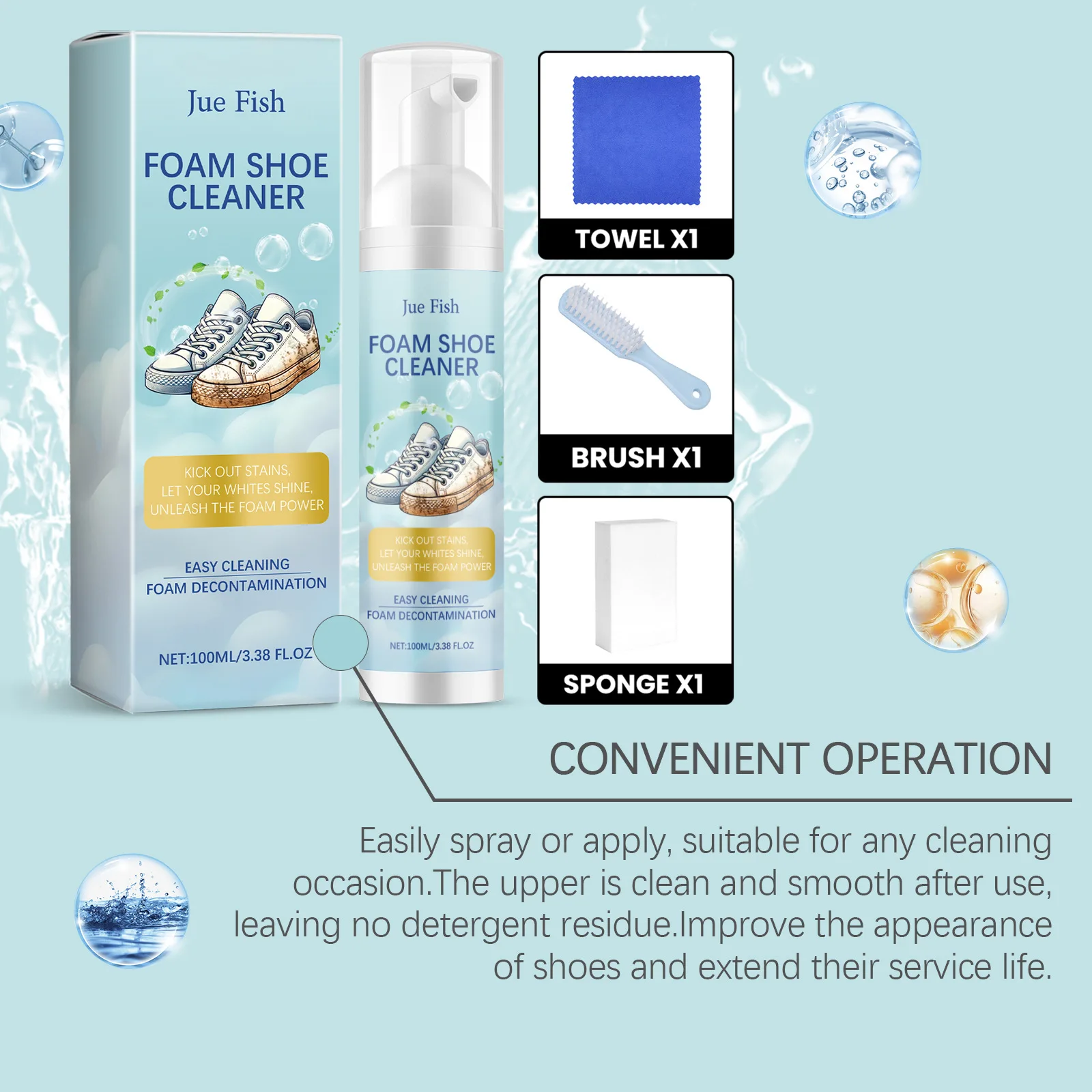 Пенный очиститель для белой обуви отбеливающий лак окислеживающий пятно