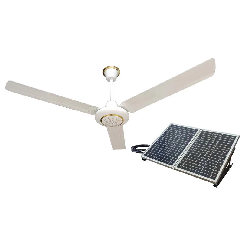 Outdoor 56 Inch Solar Ceiling Fan 40W Solar Panel For Pergola Gazebo Shelter Porch Sunroom Lanai Veranda Balcony Sunroom Garage