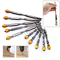1pc 65mm110mm screwdriver bit set phillips head ph2 magnetic bits 14 hex shank d1 steel for electric screw driver