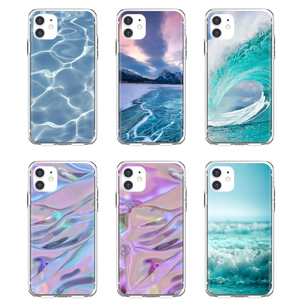 

Silicone Phone Cover Bag The-waves-Ocean-water For iPod Touch iPhone 10 11 12 Pro 4S 5S SE 5C 6 6S 7 8 X XR XS Plus Max 2020