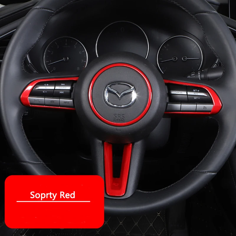 

Автомобильная накладка на руль из АБС-пластика для Mazda CX-30 CX30 2020-2023, автомобильные аксессуары