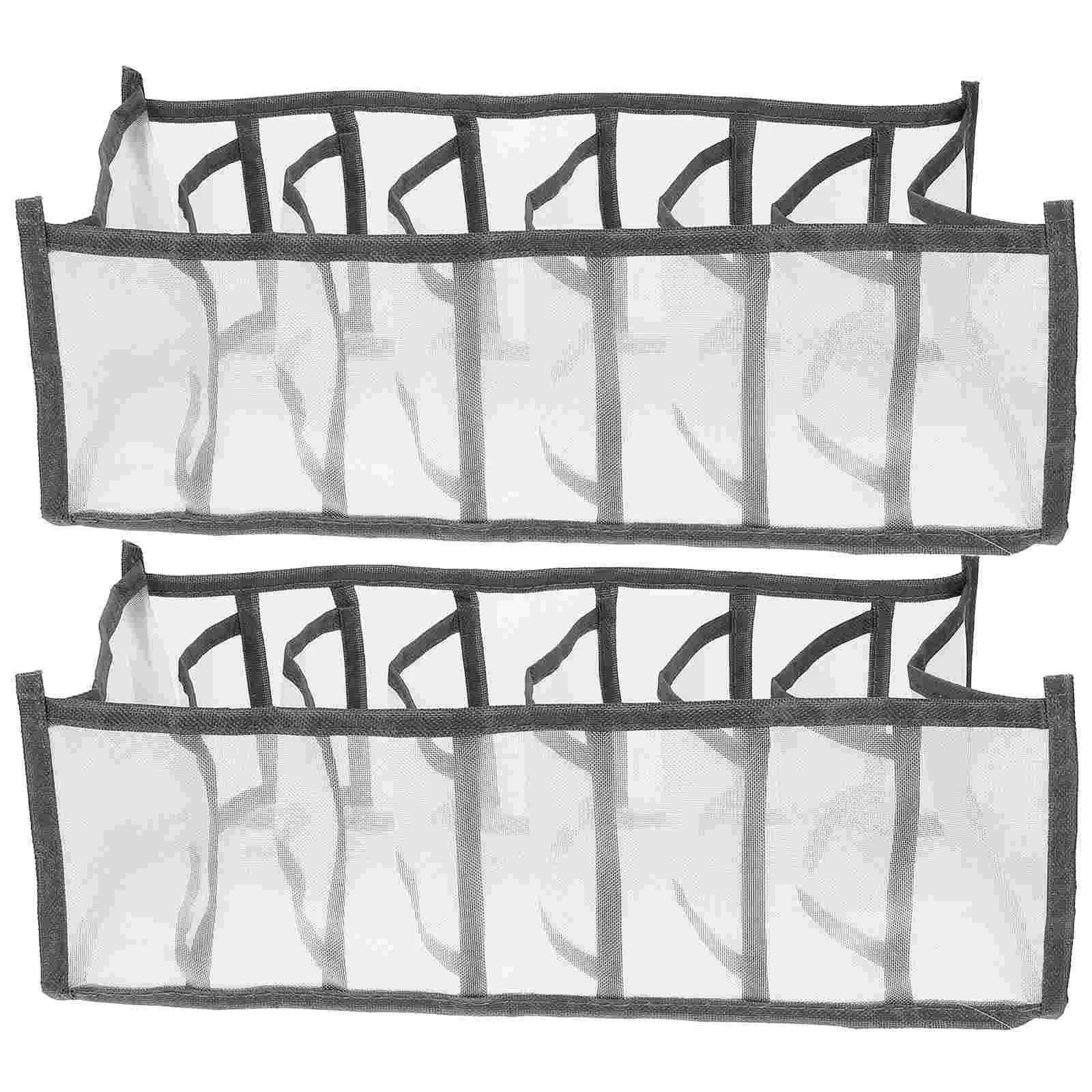 

2 Pcs Clothes Closet Wardrobe Finishing Holder Storage Case Organizers Socks Box Dresser Drawers Container Divider
