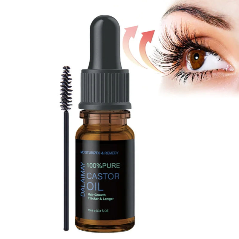 

Castor Oil Hair Eyelash Brows Growth Essential Oil Prevent Skin Aging Castor Essence Moisturizer Skin Care Healthy For Women Rab