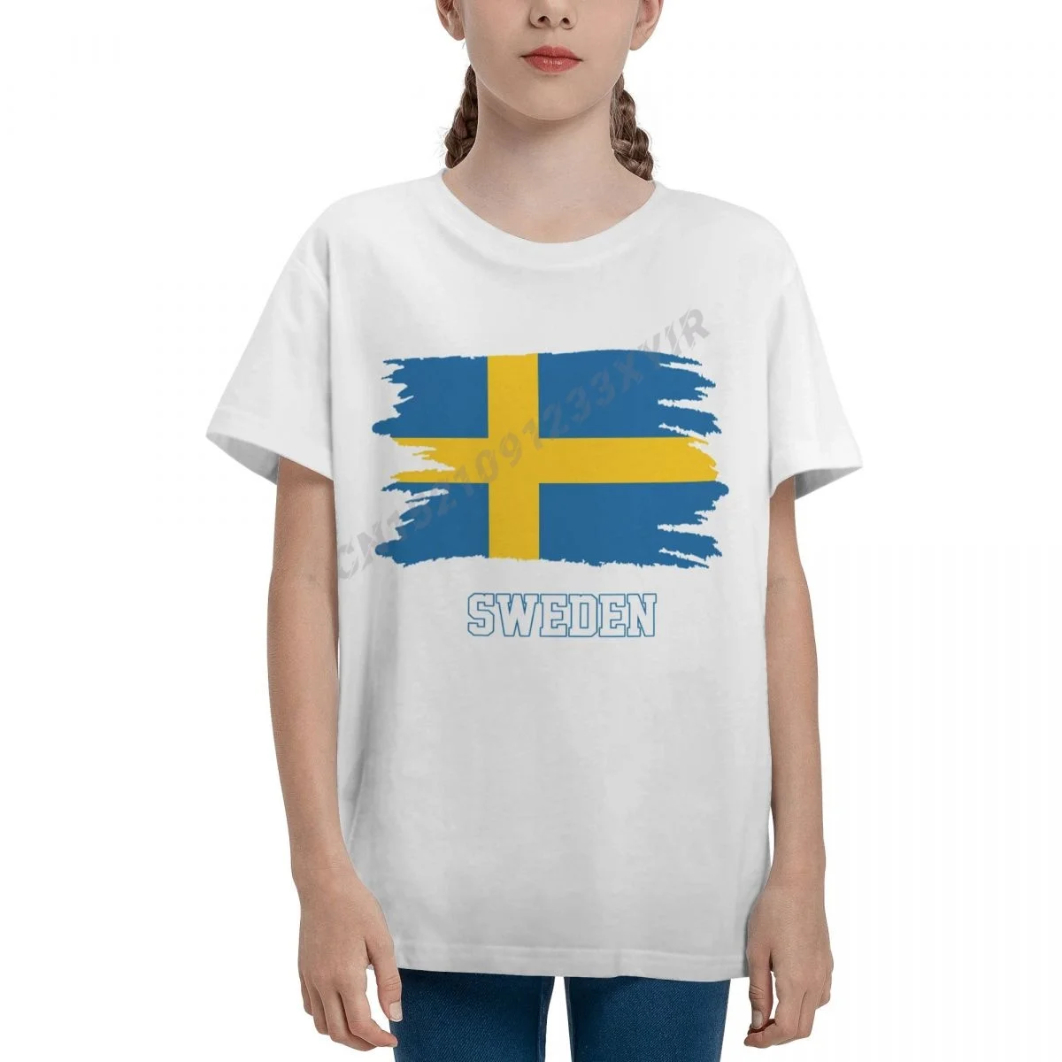 

Футболка детская из 100% хлопка с круглым вырезом и коротким рукавом