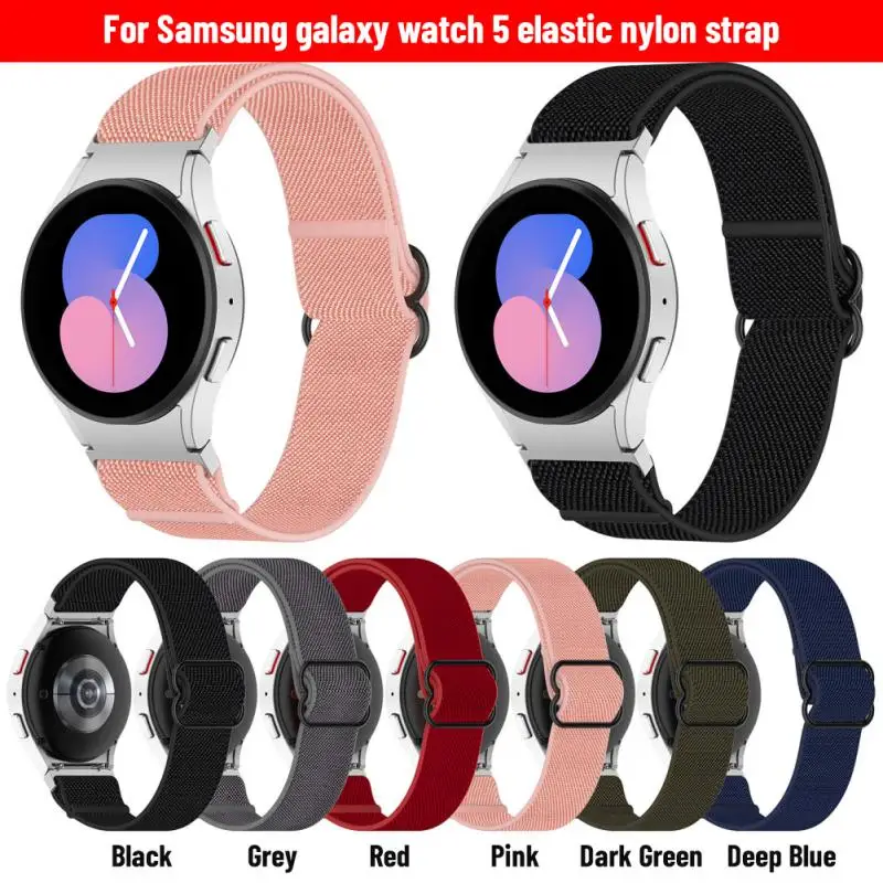

New Nylon Band For Samsung Galaxy Watch 5 Pro/4/Classic Watch 5 41mm Woven Strap For Samsung Watch Elastic Watchband