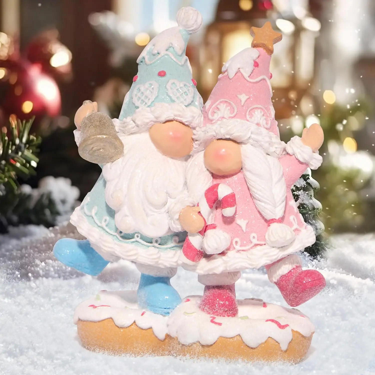 Фото Рождественские гномы, рождественские фигурки, скандинавский Tomte Gnome ручной работы для рождественских пряничных подарков-домашний декор для рождественской вечеринки №1