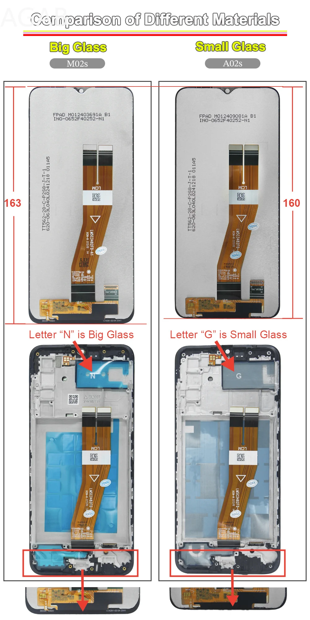Фото ЖК-дисплей для телефона Samsung Galaxy A02s, сенсорный экран с диджитайзером в сборе для Samsung Galaxy A02s A025F A025M. №5