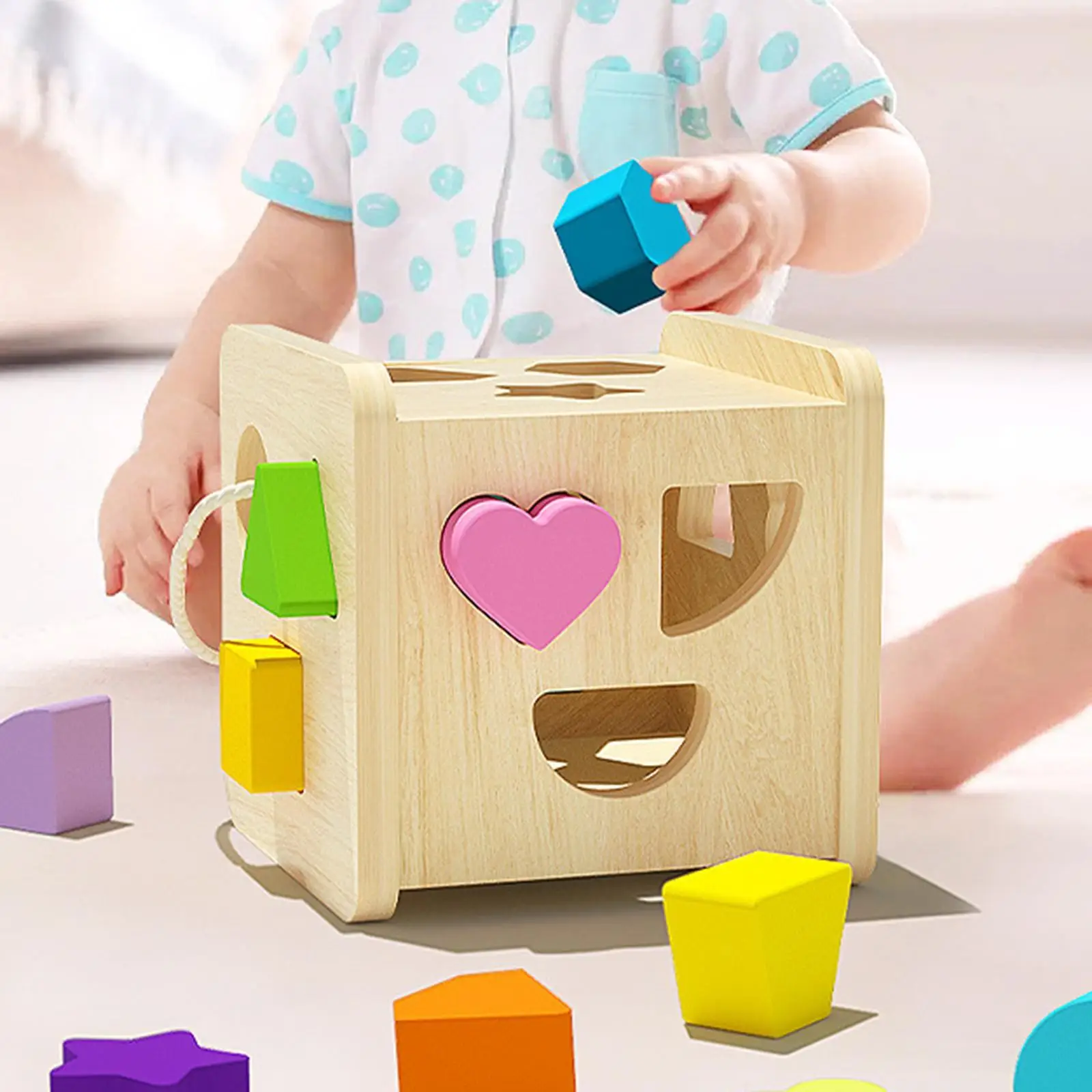 Фото Игрушка соответствующей формы, деревянная игрушка для мелкой моторики для детей, подарки для дошкольников №3