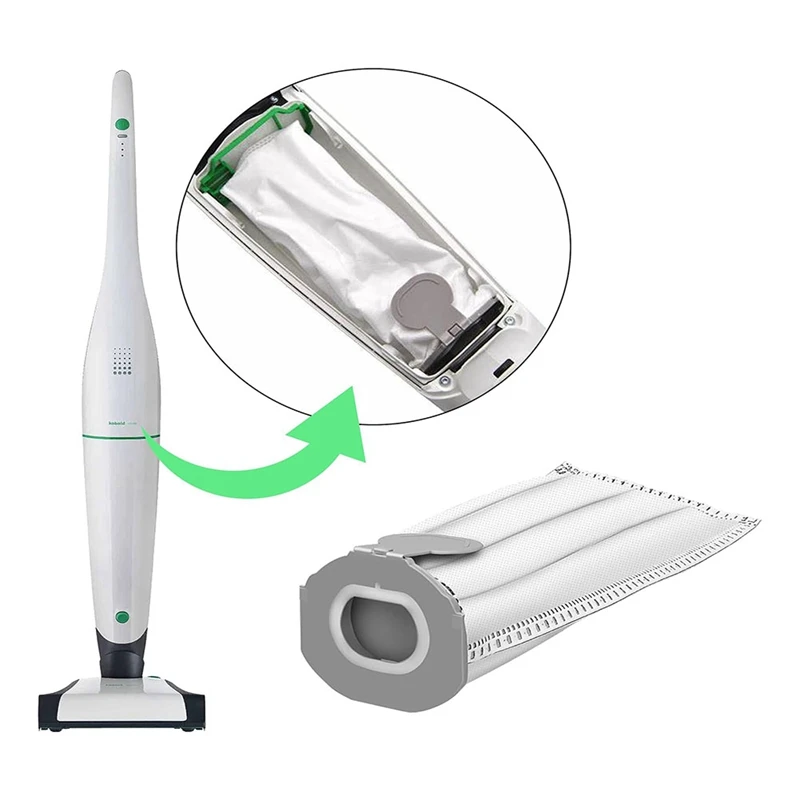 Мешки для пылесоса Vorwerk Kobold VK7 FP7 10 сменных фильтр-мешков и 2 фильтра беспроводной