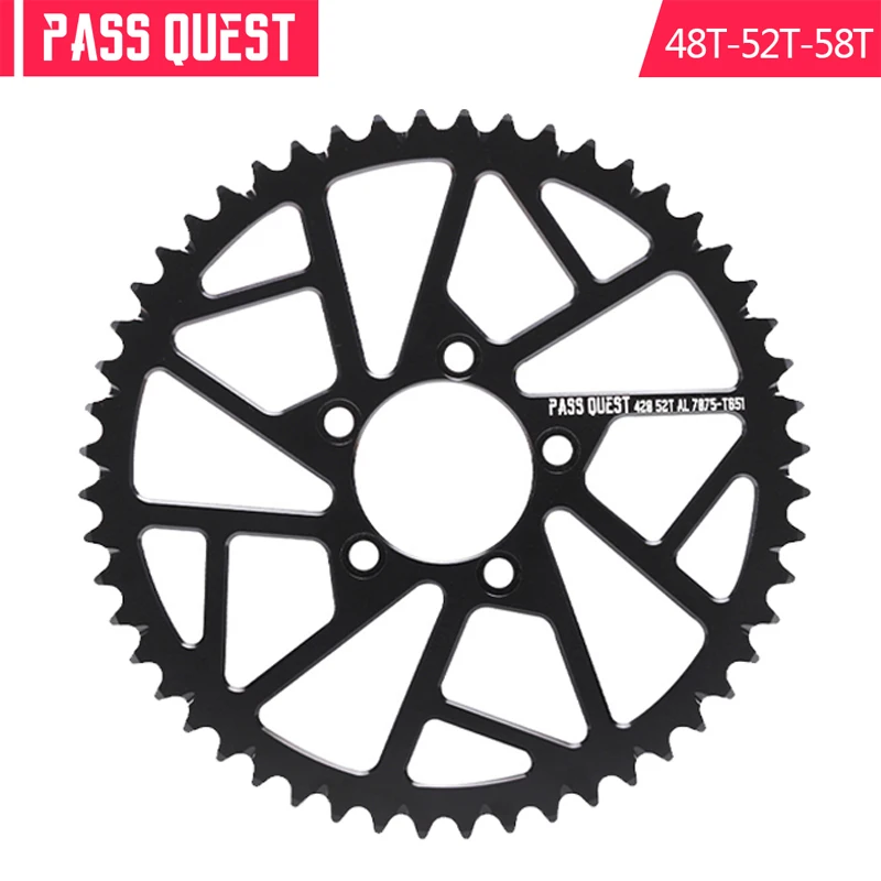 

PASS Electric Bike 48T/52T/58T Motorcycle Sprocket for Sur-Ron Light Bee X S Electric Bike Sprocket Chainring bicycle gear set