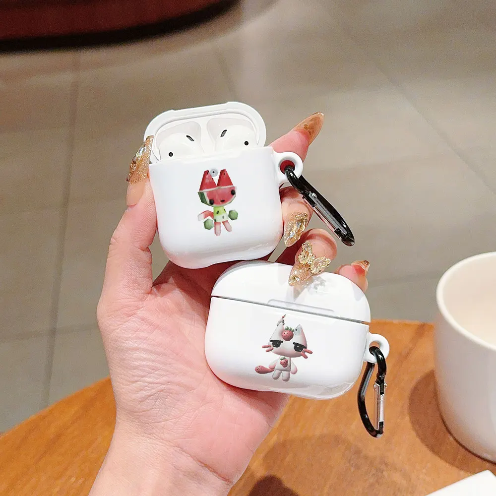 Противоударный глянцевый чехол для наушников I-Inoue T-Toro Cute Cat HD AirPods 1 2 3 4 Pro2 с