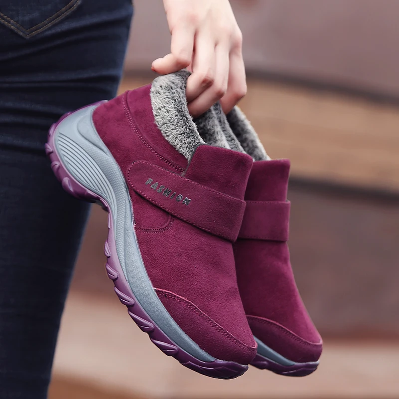 STRONGSHEN Women's Shoes Winter Outdoor Classic Casual Non-slip Wear-resistant Hiking Sneakers