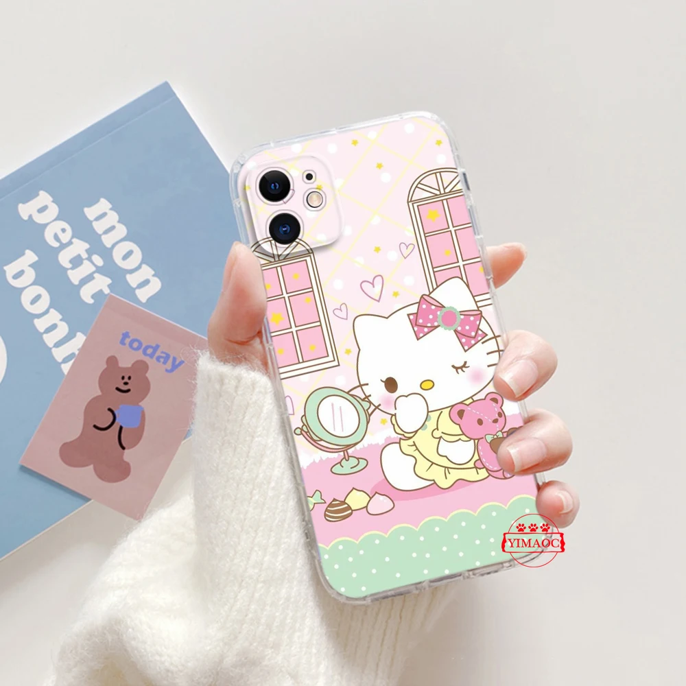 Мягкий чехол 116A с рисунком hello kitty для LG K71 K8 Plus K9 Lite Q510 K92 Q92 Stylo 6 7 V40 V50 V60 G9 X4 Q61 Q60