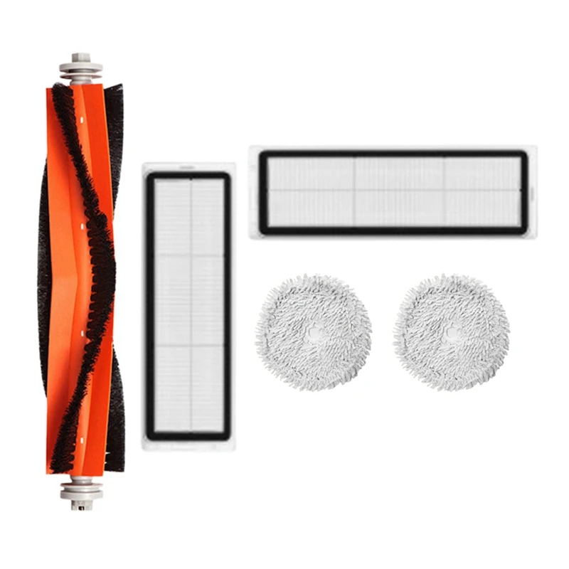 

Запчасти для робота-пылесоса Xiaomi Dreame W10, 5 шт., основная щетка, фильтр НЕРА, тряпочка для швабры, аксессуары