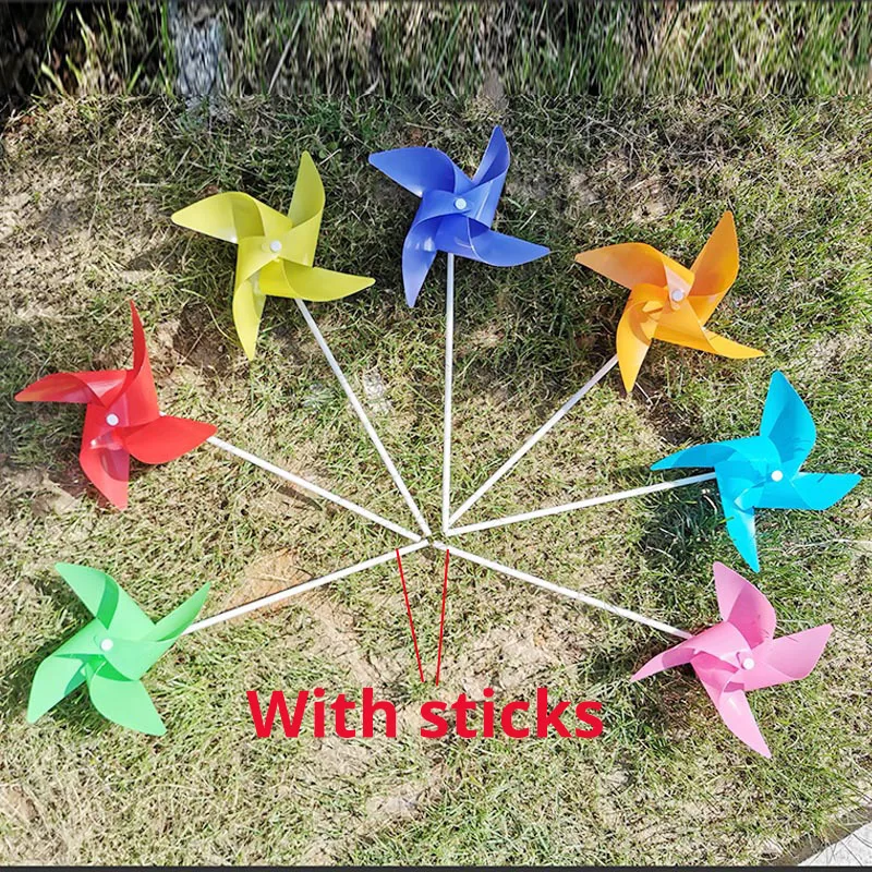 Мельница ветряная с палочкой размер XL 29 см 100 шт./лот |