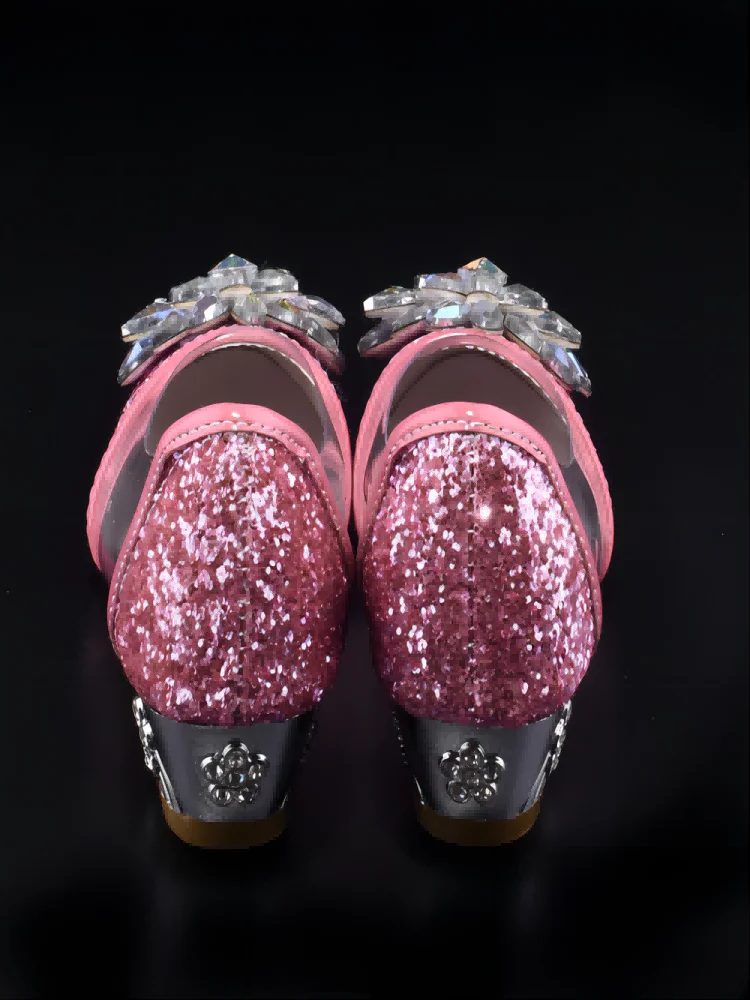 Бальные Сандалии Принцессы Для Девочек С Кристаллами И Яркими Стразами. Туфли