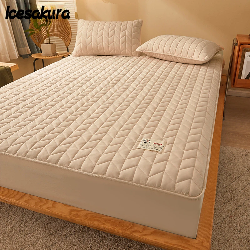 

New All-inclusive Raw Cotton Soybean Fiber Quilted Single-piece Mattress Simmons Protective Cover Mattress Dust Cover