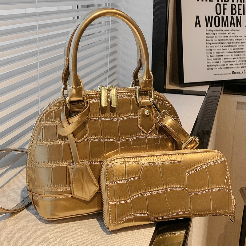 

Women's Luxury Shell Handbag Beautiful Ladies Shoulder Crossbody Bags Elegant Pu Leather Handbags Small Shopping Bags and Purses