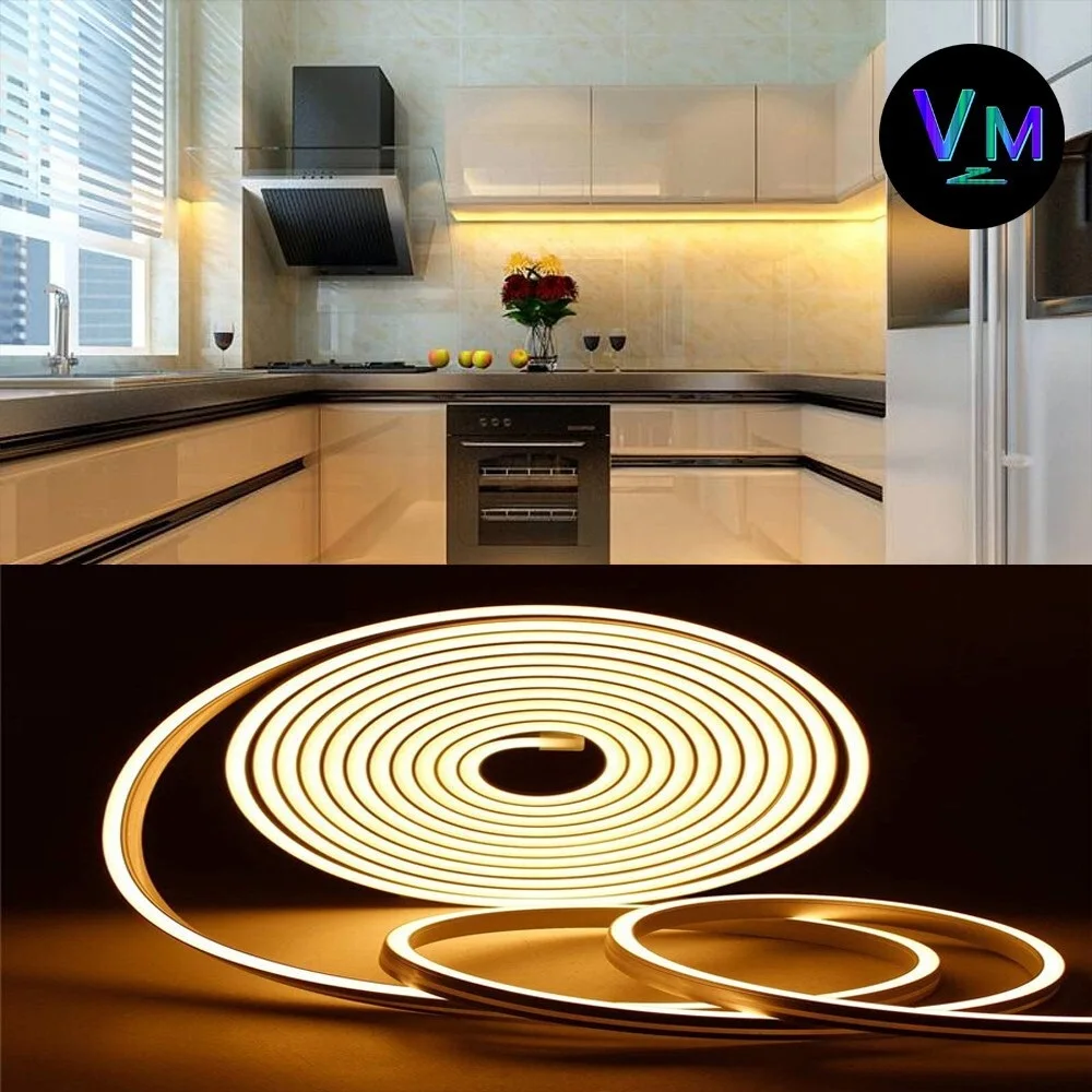 

СВЕТОДИОДНАЯ Гирлянда 6 мм SMD 2835, гибкая веревка для самостоятельной сборки, рождественское праздничное украшение, освещение для комнаты, до...