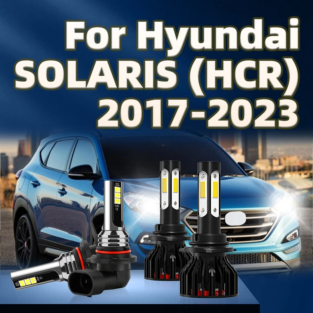 

Led HB3 HB4 Headlight Fog Bulbs 6000K 32000Lm Super Bright For Hyundai SOLARIS (HCR) 2017 2018 2019 2020 2021 2022 2023