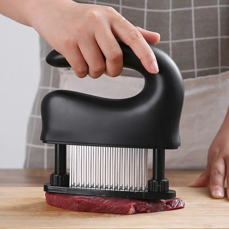 

Tenderizer для мяса, 48 пин, игла для пирсинга мяса, бытовой молоток для мяса из нержавеющей стали для стейка, инструмент для избиения мяса