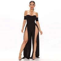 sylph sexy elegant hollow woman jumpsuits new 2022 summer bodysuit sexy outfits split neck one piece pants female clothes