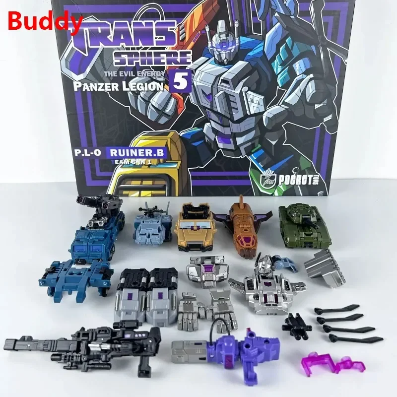 Фото Коллекционная фигурка PocketToys Transformation Bruticus 5 в 1 PT05 PT-05 Combo G1 Battle Titan 27 см, игрушка-трансформер, подарок, в наличии №1