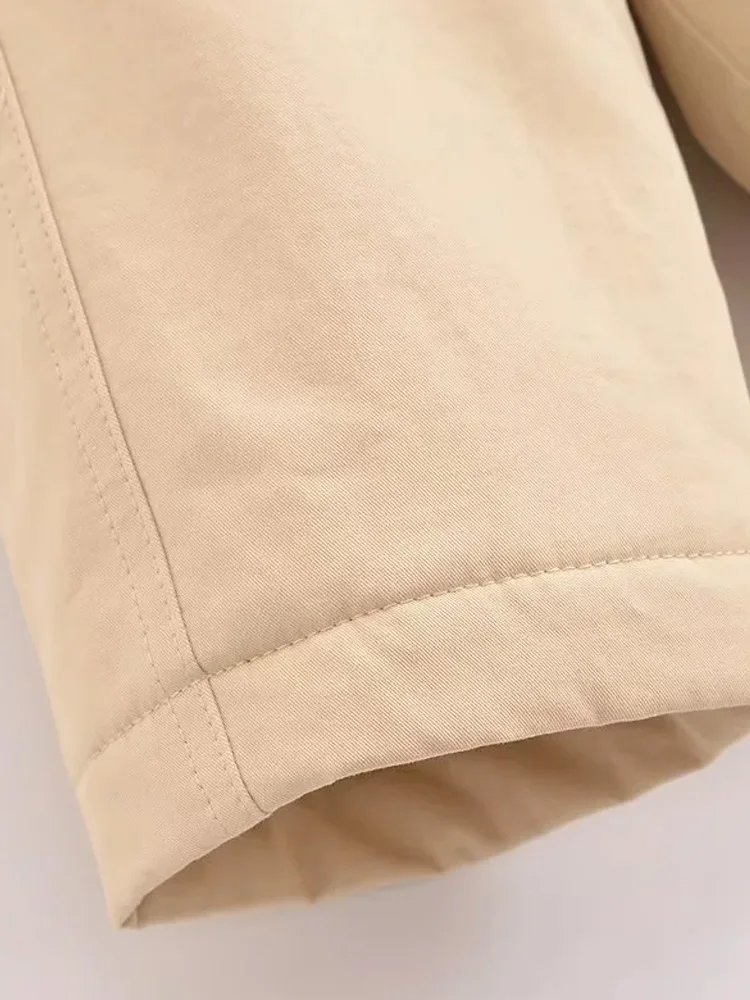 KAOPU ZA женская стеганая куртка с накладными карманами винтажная воротником