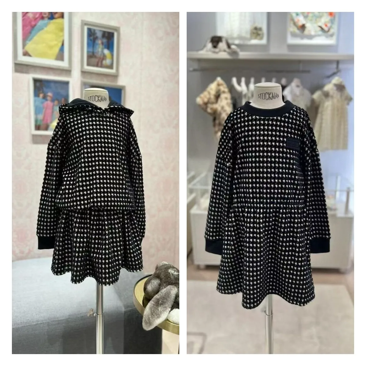 

2023 Girls Dress Hooded Skirt Suit
